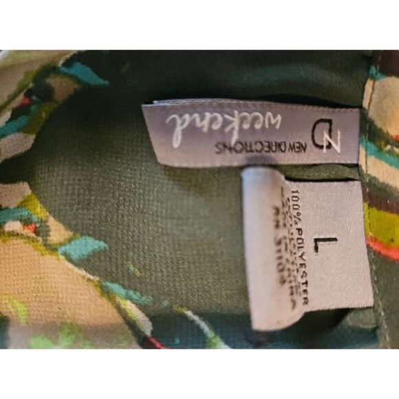 Beautiful Boho Blouse by New Directions Weekend - Size L (Plus) - Picture 4 of 5